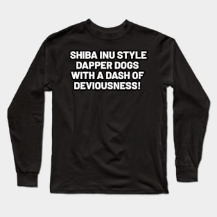 Shiba Inu Dogs Long Sleeve T-Shirt